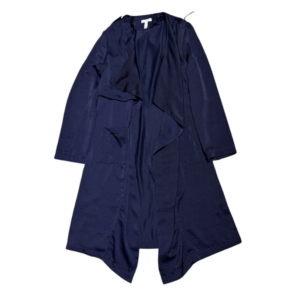 LEITH Long Business Casual Luxury Designer Long Blazer Duster Blouse Womens XS - Picture 1 of 6